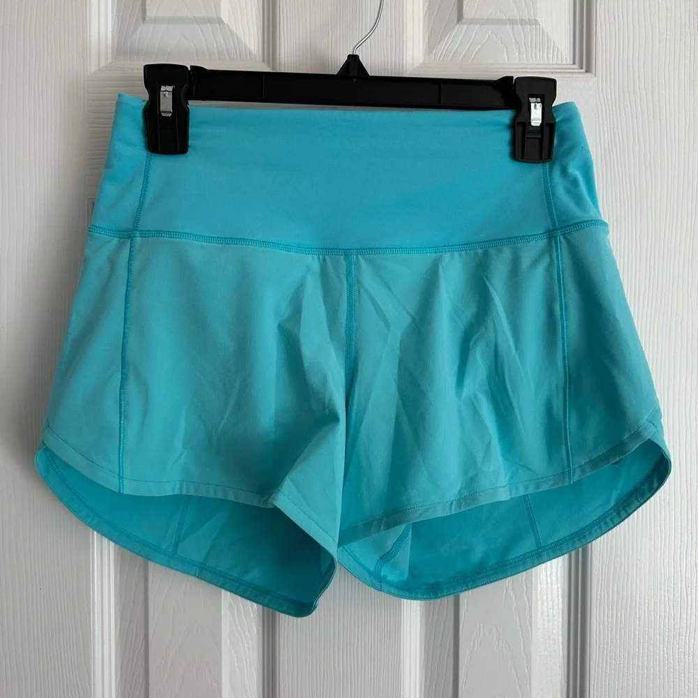lululemon athletica Light Blue Athletic Shorts - Picture 3 of 10